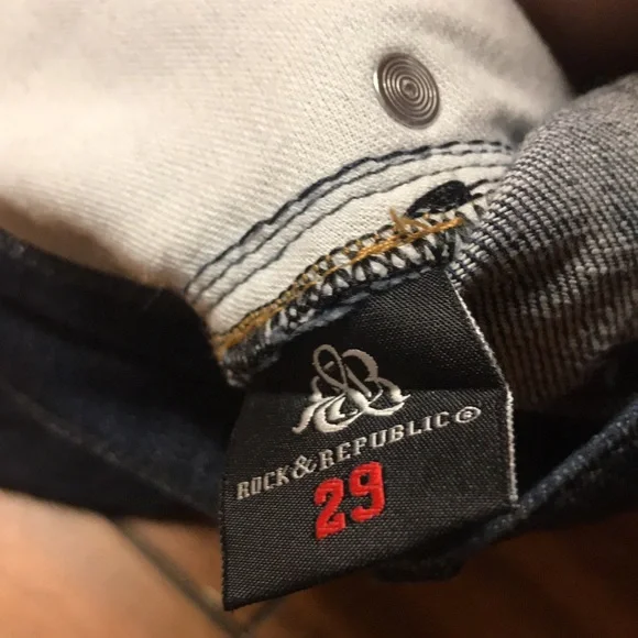Rock & Republic Stella Jeans Size 29 blue Good Condition - Picture 15 of 15